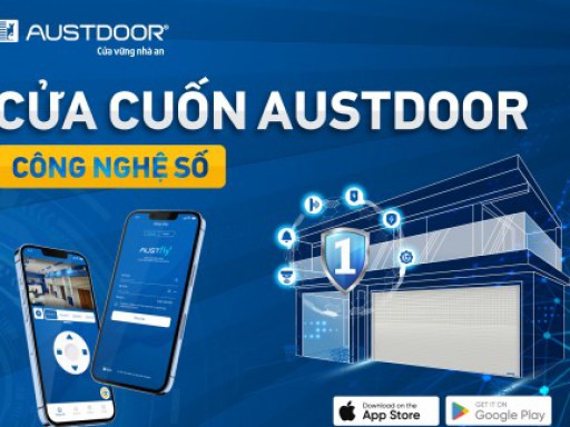 Trọn bộ sản phẩm cửa cuốn Austdoor thế hệ mới 2022 ứng dụng công nghệ số