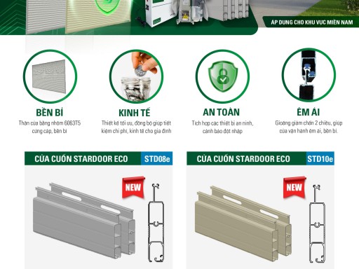 Bảng giá cửa cuốn Stardoor mới nhất năm 2024