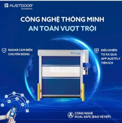 Cửa cuốn công nghiệp tốc độ cao Austdoor – Giải pháp tăng tốc vận hành & tiết kiệm năng lượng